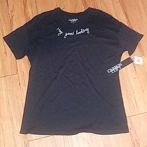 ⭐Carbon copy hey good looking black tee nwt m